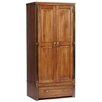 Core Forge Pine Wardrobe - 2 Door 1 Drawer