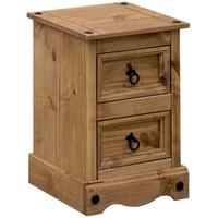 Core Corona Pine Petite Bedside Cabinet - 2 Drawer