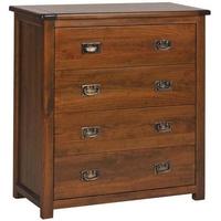 Core Boston Pine Chest of Drawer - 4 Drawer