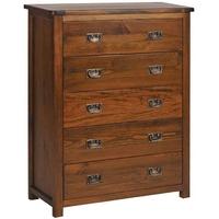 Core Boston Pine Chest of Drawer - 5 Drawer