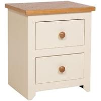 Core Jamestown Cream Painted Bedside Cabinet - 2 Drawer