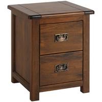 core boston pine bedside cabinet 2 drawer