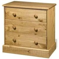 Core Cotswold Pine Chest of Drawer - 3 Drawer