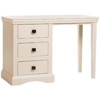 Core Quebec Cream Painted Dressing Table - Single Pedestal