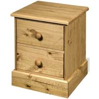 core cotswold pine bedside cabinet 2 drawer