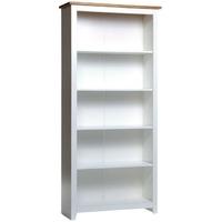 core capri white painted bookcase tall