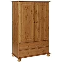 Copenhagen Pine 2 Door 2 Drawer Combi Wardrobe