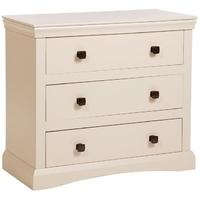 Core Quebec Cream Painted Chest of Drawer - 3 Drawer