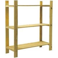 Core Natural Wood Storage Unit - 3 Shelves