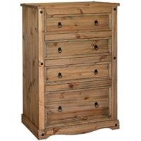 Core Corona Pine Chest of Drawer - 4 Drawer