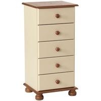 Copenhagen Cream Narrow 5 Chest of Drawer