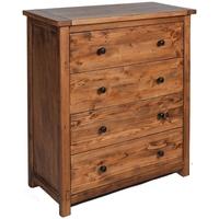 Core Denver Pine Chest of Drawer - 4 Drawer