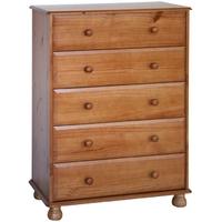 Core Dovedale Pine Chest of Drawer - 5 Drawer