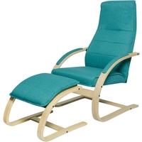 Como Leather Chair with Footstool