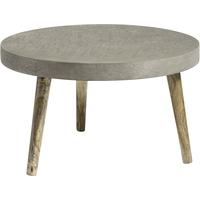 Concrete Wooden Round Coffee Table