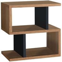 counter balance oak and charcoal side table