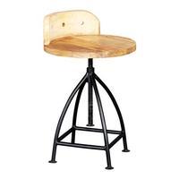 Cosmo Industrial Wooden Chair, Natural