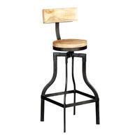 Cosmo Industrial Bar Stool, Natural
