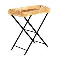 Cosmo Industrial Tray Table with Stand, Natural