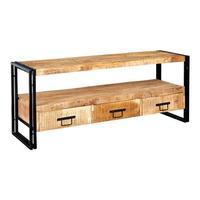 cosmo industrial plasma tv unit naturalblack