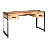 Cosmo Industrial Desk, Natural/Black