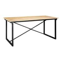 Cosmo Industrial Large Dining Table, Natural