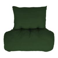 cosy back support cushion green microfibre