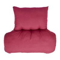 Cosy Back Support Cushion, Wine, Microfibre