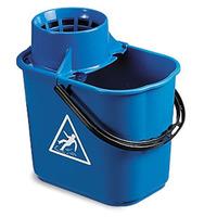 Colour Coded Blue Heavy Duty Mop Bucket with Wringer