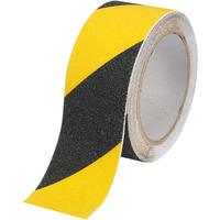 conrad anst509m yb anti slip tape pvc black amp yellow 50mm x 9m