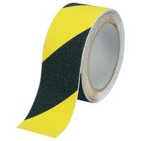 conrad anst255m yb anti slip tape pvc black amp yellow 25mm x 5m