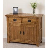 Cotswold Rustic Solid Oak Small Sideboard