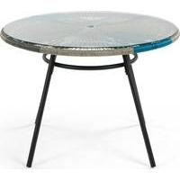 Copa Outdoor Dining Table, Cool Blue