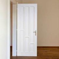 Coventry Style White Primed Panel Fire Door, 30 Minute Fire Rated