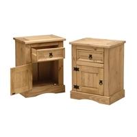 corona mexican pine set of 2 nightstands