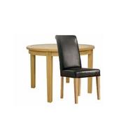 Copenhagen Extending Circular Dining Table & Devon Dining Chairs - Table & 6 Chairs