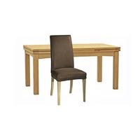 Copenhagen Extending Dining Table & Ely Leather Chairs - Table & 8 Chairs