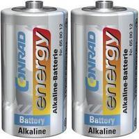 conrad energy alkaline size c battery x2 pcs