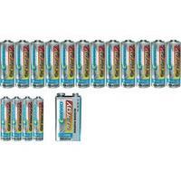 conrad energy battery set aaa aa 9 v 17 pcs