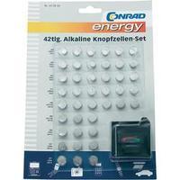 Conrad energy Button cell set Button cells, 42 pc(s)