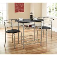 compact dining set black