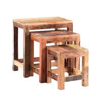 Coastal Wooden Nest Of Tables