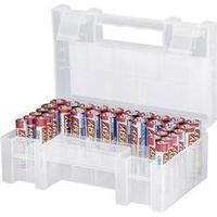 conrad energy battery set aaa aa 34 pcs incl case