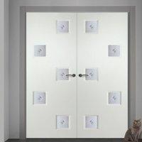 contemporary internal pvc door pair with charlotte fusion 1 geometric  ...
