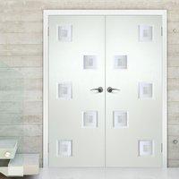 contemporary internal pvc door pair with charlotte fusion 2 geometric  ...