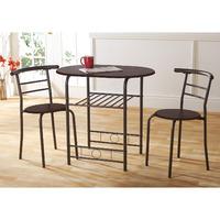 Compact Dining Set Mocha