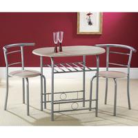 Compact 80cm Dining Table with 2 Chairs