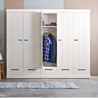 CONNECT Contemporary 2 Door Wardrobe with Storage in White