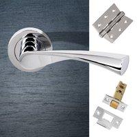 colorado status lever on round rose polished chrome handle pack