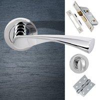 colorado status bathroom lever on round rose polished chrome handle pa ...